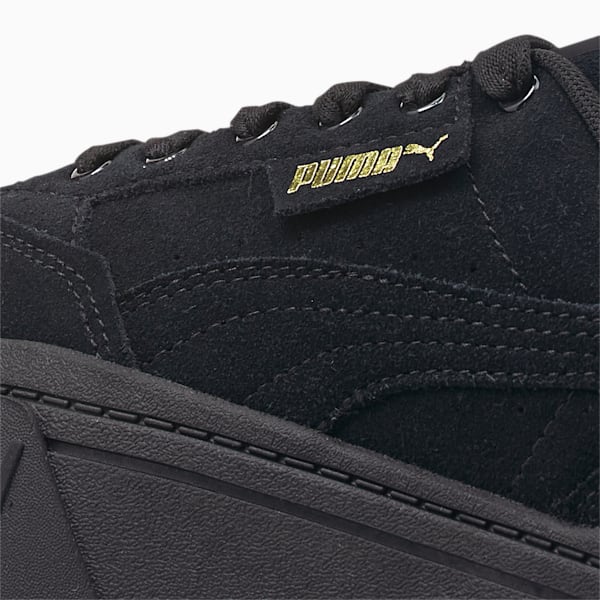 Mayze Stack Suede Sneakers Women, Puma Black