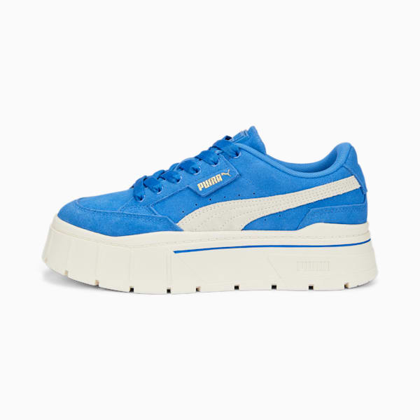 Mayze Stack Suede Sneakers Women, Nebulas Blue