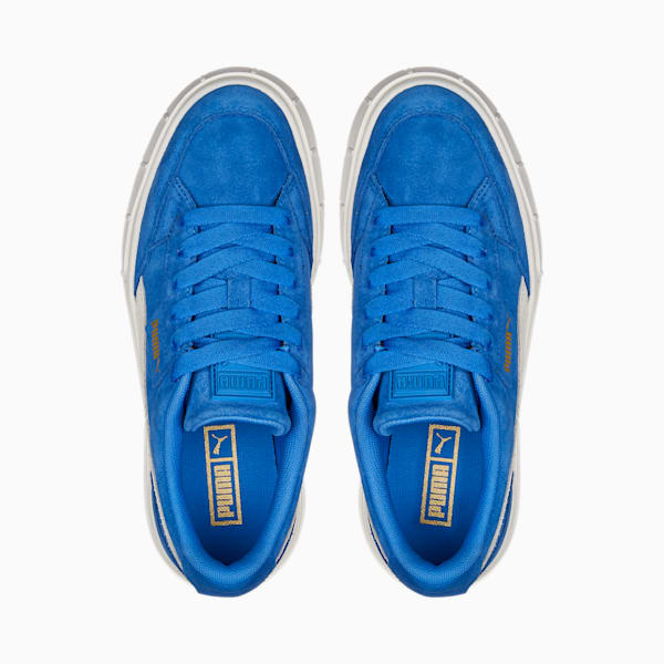 Mayze Stack Suede Sneakers Women, Nebulas Blue