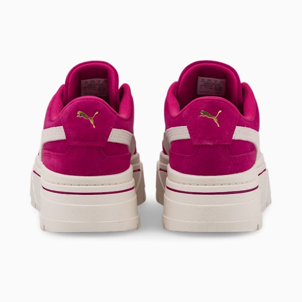 Mayze Stack Suede Sneakers Women, Festival Fuchsia