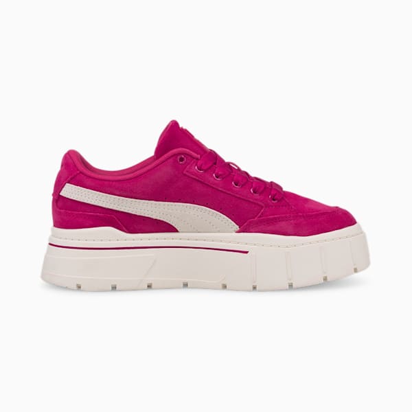 Mayze Stack Suede Sneakers Women, Festival Fuchsia