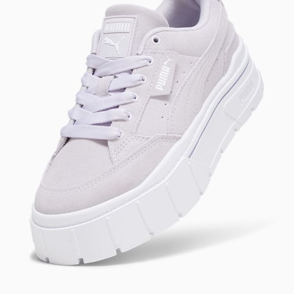 Mayze Stack Suede Sneakers Women, Spring Lavender, extralarge-GBR
