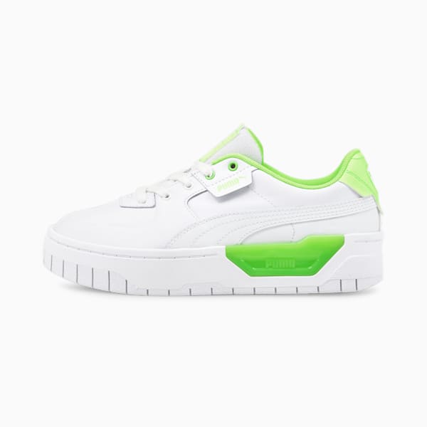 Cali Dream Pop Women's Sneakers, Puma White-Green Glare