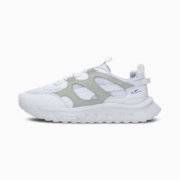 Wild Rider Cage TPU Unisex Sneakers, Puma White-Gray Violet, extralarge-IND