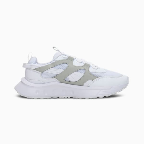 Wild Rider Cage TPU Unisex Sneakers, Puma White-Gray Violet, extralarge-IND