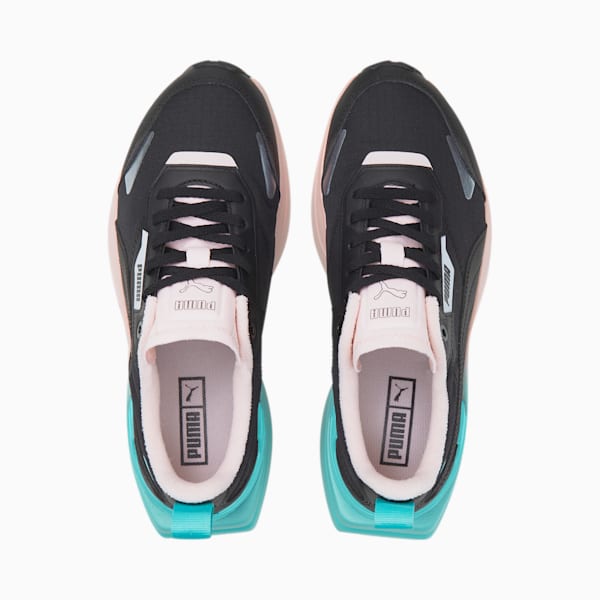 Kosmo Rider Gradient Women’s Sneakers, Puma Black-Fizzy Melon-Elektro Aqua, extralarge