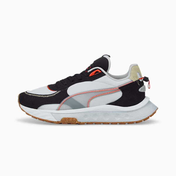 Wild Rider RE:Collection Unisex Sneakers, Puma White-Puma Black, extralarge-IND