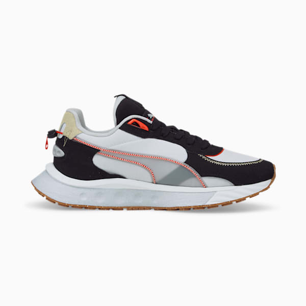 Wild Rider RE:Collection Unisex Sneakers, Puma White-Puma Black, extralarge-IND