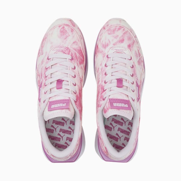 Cruise Rider Tie Dye Women's Sneakers, Opera Mauve-Lavender Fog, extralarge