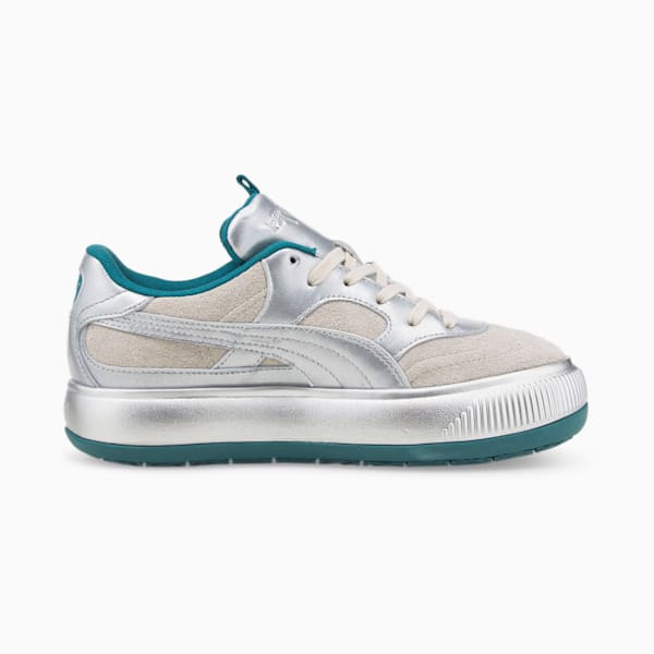 PUMA x PRONOUNCE Suede Mayu 2 Women's Sneakers, Puma Silver-Ultra Violet, extralarge