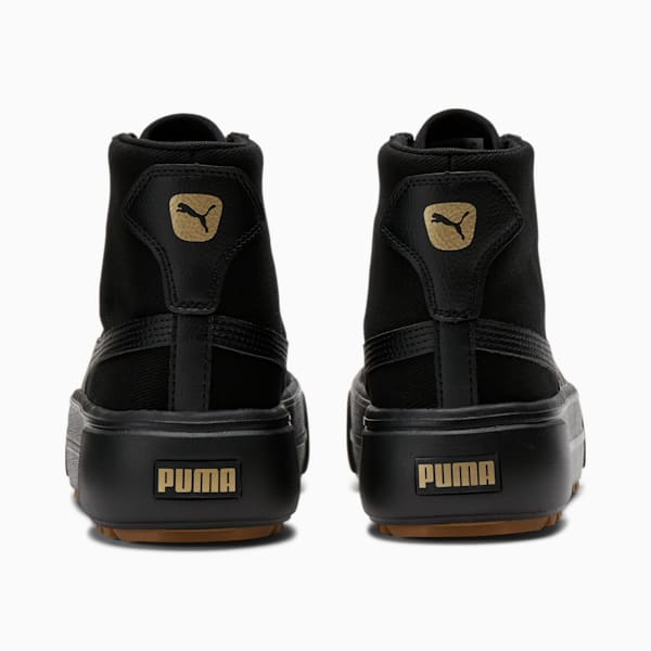 Kaia Mid Platform Women's Sneakers, Puma Black-Puma Black-Puma Team Gold