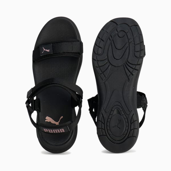 ウィメンズ ソフトライド VOLA サンダル, PUMA Black-Rose Gold, extralarge-JPN