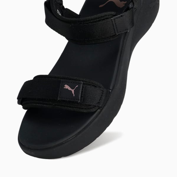 ウィメンズ ソフトライド VOLA サンダル, PUMA Black-Rose Gold, extralarge-JPN