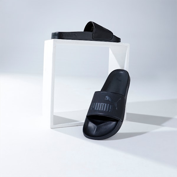 Leadcat 2.0 Unisex Slides, Puma Black-Puma Black, extralarge-IND