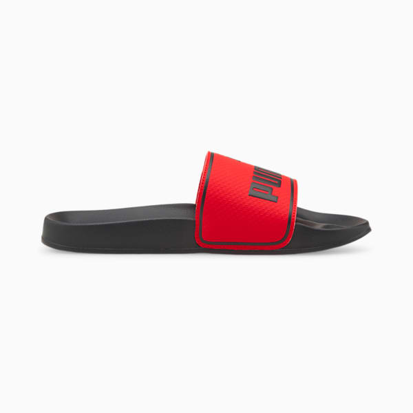 Leadcat 2.0 Unisex Slides, Puma Black-High Risk Red, extralarge-IND