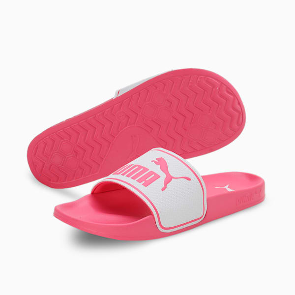 Leadcat 2.0 Unisex Slides, Puma White-Sunset Pink-Sunset Pink, extralarge-IND