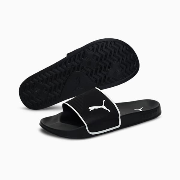 Leadcat 2.0 Shower Men's Slides, Puma Black-Puma White, extralarge-IND