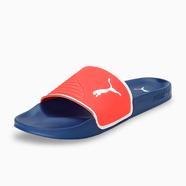 Leadcat 2.0 Shower Men's Slides, Puma Red-Puma White-Blazing Blue, extralarge-IND