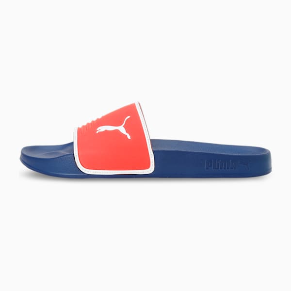 Leadcat 2.0 Shower Men's Slides, Puma Red-Puma White-Blazing Blue, extralarge-IND