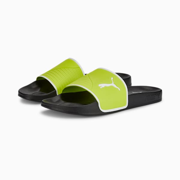 Leadcat 2.0 Shower Men's Slides, Limepunch-Puma White-Puma Black, extralarge-IND