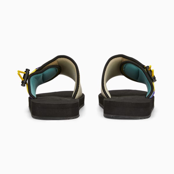 PUMA x BUTTER GOODS Wilo Sandals, Puma Black-Putty-Mineral Blue, extralarge