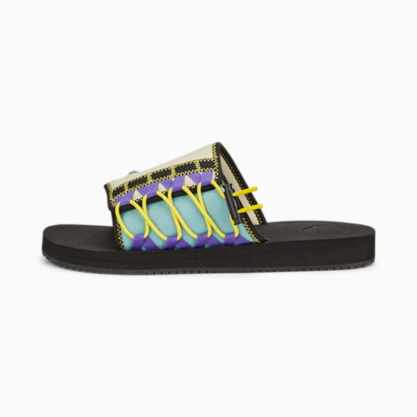 Fendi Feel Sandals Fabric Black