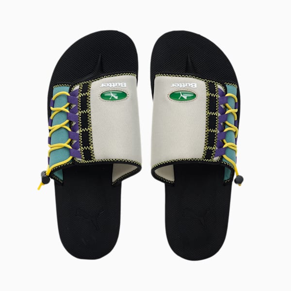 PUMA x BUTTER GOODS Wilo Sandals, Puma Black-Putty-Mineral Blue, extralarge-GBR