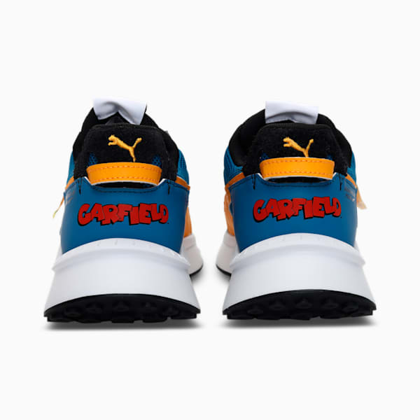 PUMA x Garfield Wild Rider Unisex Sneakers, Dark Cheddar-Vallarta Blue, extralarge-IND
