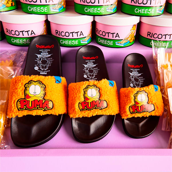 PUMA x Garfield Leadcat 2.0 Unisex Slides, Puma Black-Zinnia, extralarge-IND