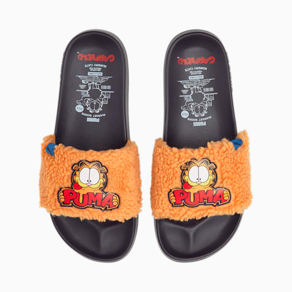 PUMA x Garfield Leadcat 2.0 Unisex Slides, Puma Black-Zinnia, extralarge-IND