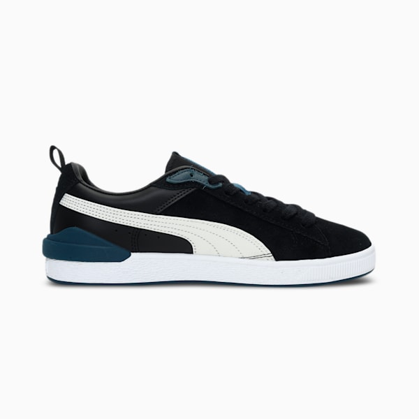 Suede Bloc Padded Unisex Sneakers, Puma Black-Ivory Glow, extralarge-IND