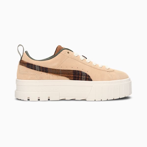 Mayze Flannel Women's Sneakers, Pebble-Marshmallow-Grape Leaf, extralarge-IND