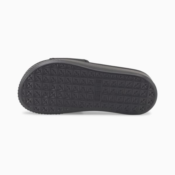 Women's Platform Slides, Puma Black, extralarge