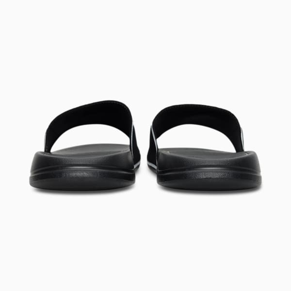Popcat 20 Shower Unisex Slides, Puma Black-Puma White, extralarge-IND
