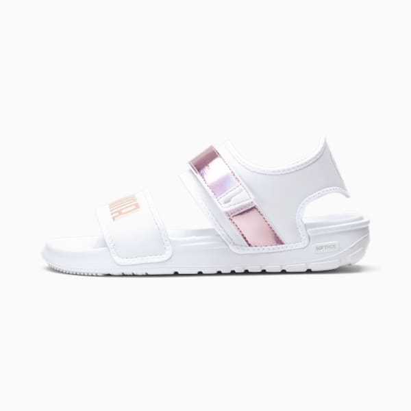 SoftRide Sandal Iri Big Kids, Puma White-Winsome Orchid, extralarge