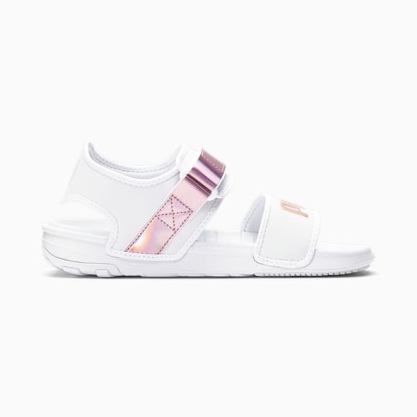 SoftRide Sandal Iri Big Kids, Puma White-Winsome Orchid, extralarge