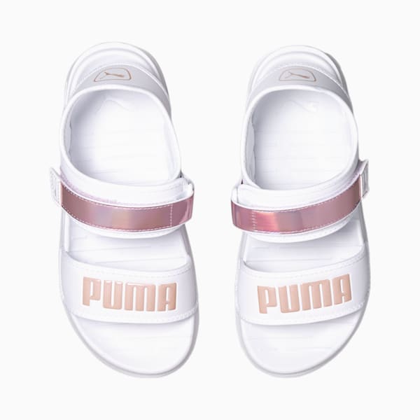 SoftRide Sandal Iri Big Kids, Puma White-Winsome Orchid, extralarge