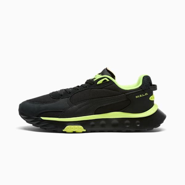 Tenis para hombre Wild Rider PUMA x LAMEO BALL, Puma Black-Puma Black, extralarge