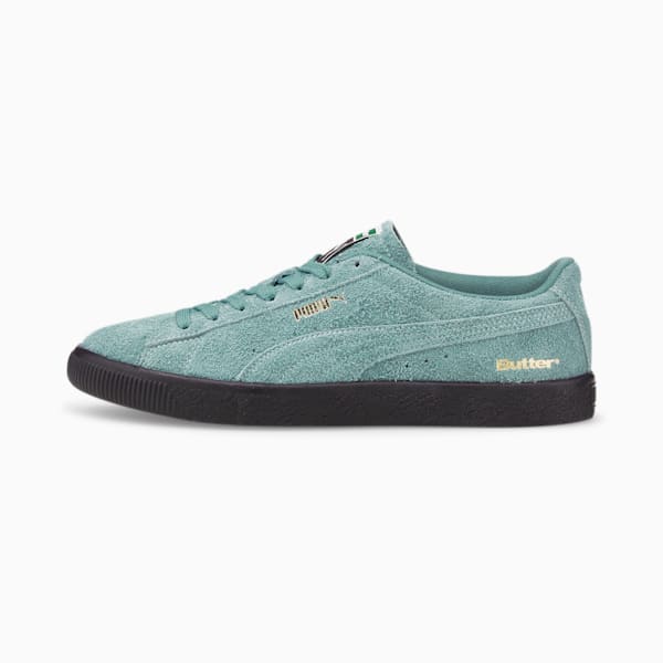 PUMA x BUTTER GOODS Suede VTG Sneakers, Mineral Blue-Puma Black, extralarge