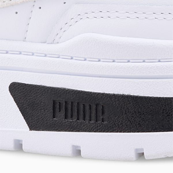 Zapatos deportivos Mayze Stack para mujer, Puma White-Vaporous Gray