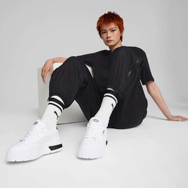Mayze Stack Sneakers Women, Puma White-Vaporous Gray