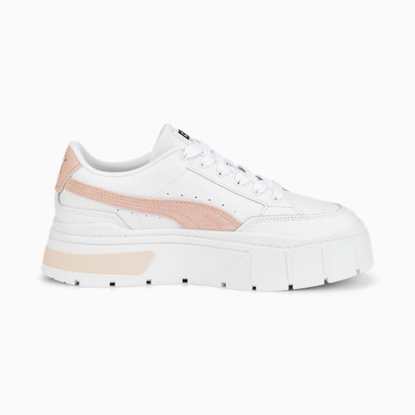 Mayze Stack Women's Sneakers, Puma White-Rose Quartz, extralarge-IND