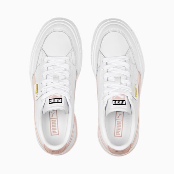 Mayze Stack Women's Sneakers, Puma White-Rose Quartz, extralarge-IND