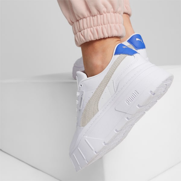 Mayze Stack Women's Sneakers, PUMA White-Royal Sapphire, extralarge-IND