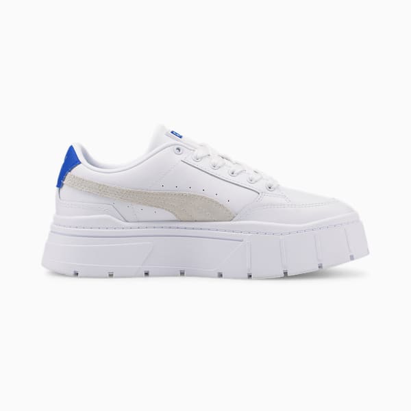 Mayze Stack Women's Sneakers, PUMA White-Royal Sapphire, extralarge-IND