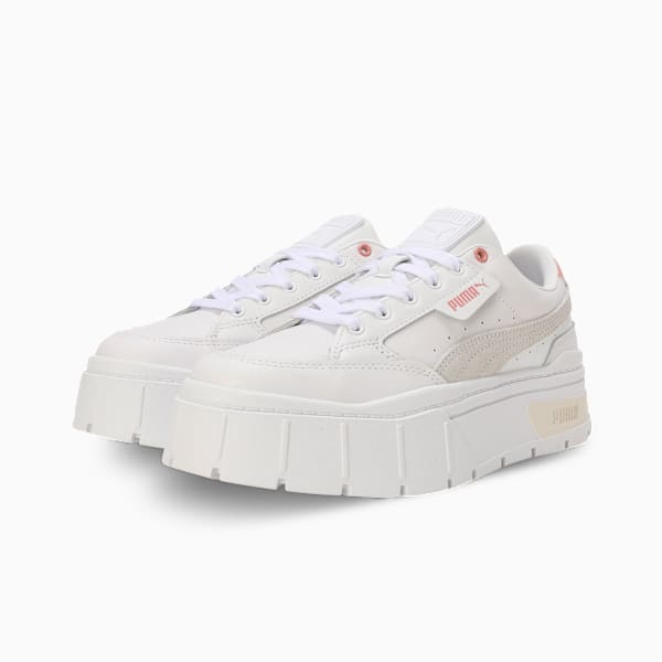 Mayze Stack Women's Sneakers, PUMA White-Future Pink, extralarge-IND