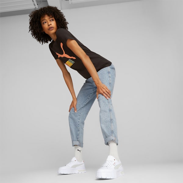 Mayze Stack Women's Sneakers, PUMA White-Future Pink, extralarge-IND