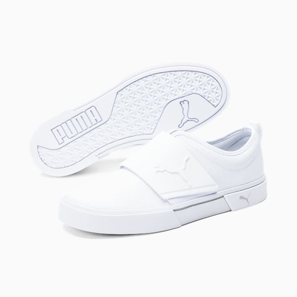 Chaussures à enfiler El Rey II, Puma White-Gray Violet, extralarge