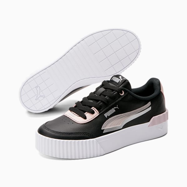 Carina Lift Shadow Women's Sneakers, Puma Black-Lotus-Puma Silver, extralarge