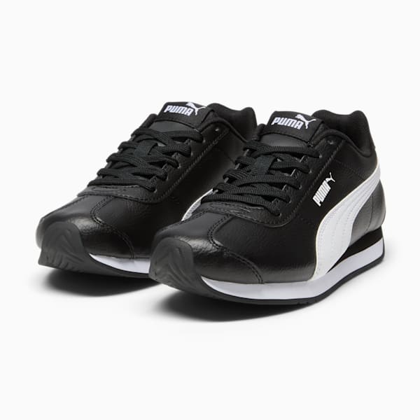 Chaussures Turin 3 Enfant et Adolescent, Puma Black-Puma White, extralarge